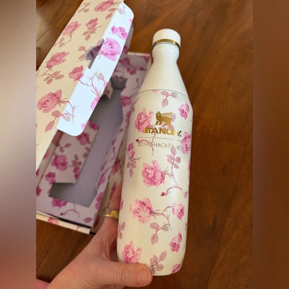 NWT Stanley X LoveShackFancy All Day Slim Bottle Water Bottle | 20 Oz, - Picture 6 of 9